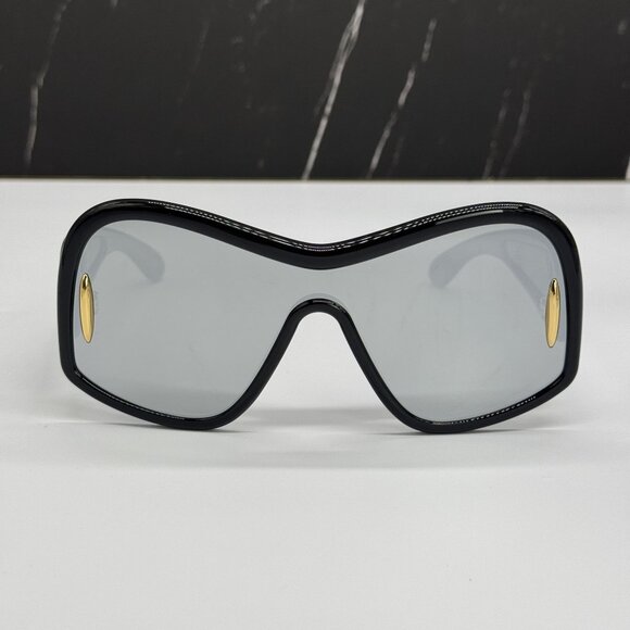 NEW LOEWE LW40131I 01C, SILVER BLACK UNISEX SUNGLASSES LOEWE main image 13